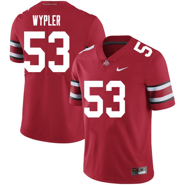 Ohio State Buckeyes #53 Luke Wypler Men Embroidery Jersey Red OSU25393